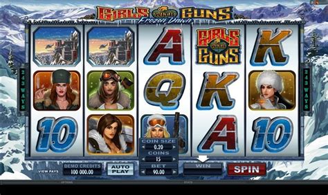 Girls With Guns Frozen Dawn slot Microgaming 243 way game.